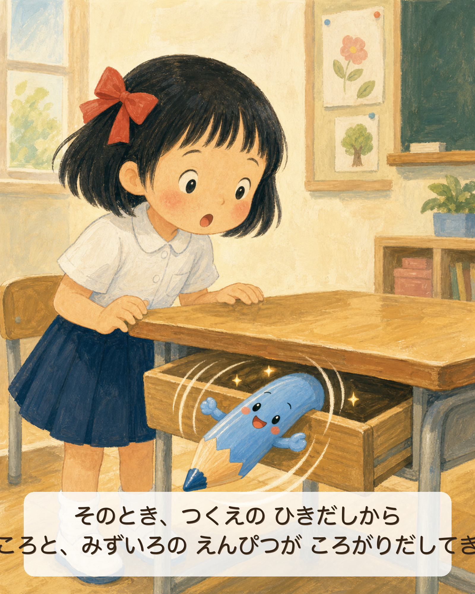 しゃべりすぎるえんぴつ 3ページ目