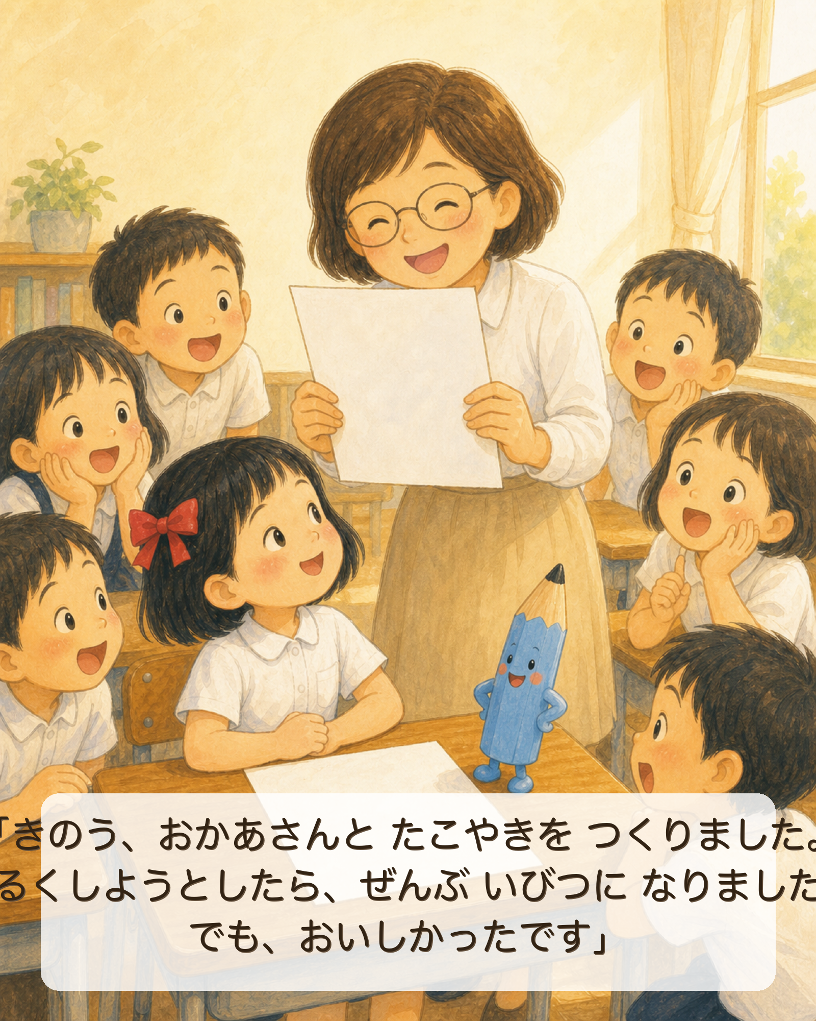 しゃべりすぎるえんぴつ 8ページ目