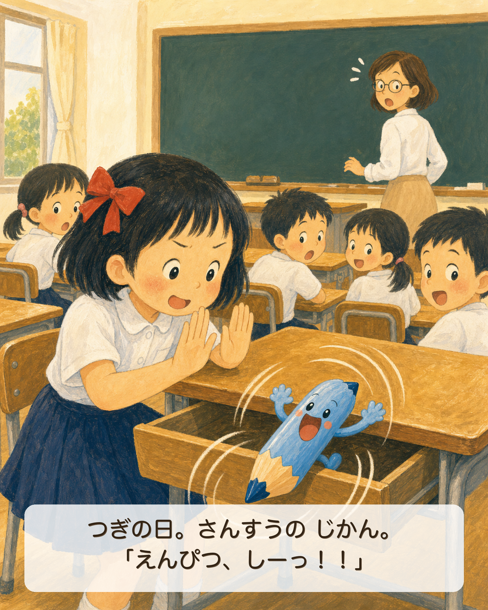 しゃべりすぎるえんぴつ 10ページ目